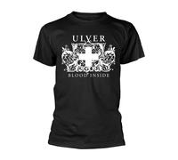 ULVER - BLOOD INSIDE (BLACK) BLACK T-Shirt, Front & Back Print Medium
