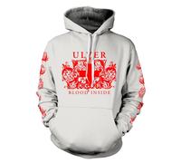 ULVER - BLOOD INSIDE (WHITE) WHITE Hooded Sweatshirt Small