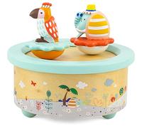 Ulysse Couleurs d'Enfance Scatola Musica: Elefante Carillon, Legno, Pastello, 12 cm