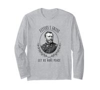 Ulysses S Grant Ci ha permesso di Avere Pace Ritratto Storico Maglia a Manica