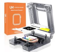 UM UNIQUEME per Apple Watch SE2/SE/9/8/7 40/41 mm protezione dello schermo-TPU flessibile per la protezione dello schermo di iwatch 40/41 mm, senza bolle, trasparente HD, copertura completa-4 pezzi