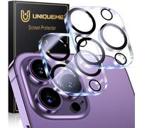 UM UNIQUEME per iPhone 14 Pro/14 Pro Max Protezione Fotocamera - 2 Pezzi Ultra HD 9H per Pellicola Fotocamera iPhone 14 Pro/14 Pro Max, Resistente ai Graffi, Stabile e Affidabile