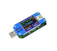 UM25 UM25C USB 2.0 Type-C Tester LCD Voltmetro Amperometro Misuratore di tensione e corrente for caricabatterie Alimentazione Protezione multipla(UM25C)
