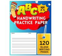 Uma kindercarten writing paper with line Worksheet to practice Handwriting for ABC kids 8.5 x 11 inches 120 pages: Handwriting practice paper dotted ... letters and practice penmanship worksheets
