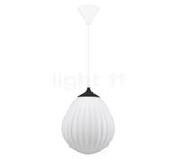 Umage Around the World Lampada a sospensione, rosone conico - rosone bianco/cavo bianco/copertura nero - ø27,2 cm