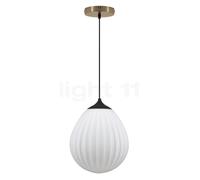 Umage Around the World Lampada a sospensione, rosone rotonda - rosone ottone/cavo nero/copertura nero - ø27,2 cm