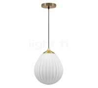 Umage Around the World Lampada a sospensione, rosone rotonda - rosone ottone/cavo nero/copertura ottone - ø27,2 cm