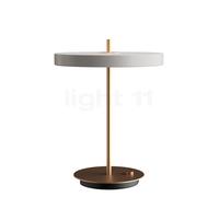 Umage Asteria Lampada da tavolo LED, testa bianco nebbia/piede ottone