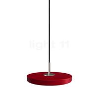 Umage Asteria Micro Lampada a sospensione LED, rosso/cover acciaio