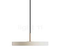 Umage Asteria Mini Lampada a sospensione LED, bianco perla/Copertura ottone