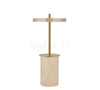 Lampada Portatile Umage Asteria Move Mini Clay Travertino/ Ottone