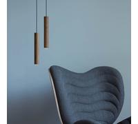 UMAGE Chimes Tall LED a sospensione rovere scuro UMAGE