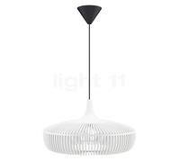 Umage Clava Dine Wood Lampada a sospensione, rosone conico - rosone nero/cavo nero/paralume bianco