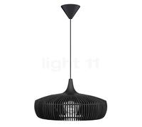 Umage Clava Dine Wood Lampada a sospensione, rosone conico - rosone nero/cavo nero/paralume rovere nero