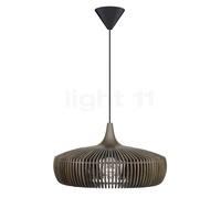 Umage Clava Dine Wood Lampada a sospensione, rosone conico - rosone nero/cavo nero/paralume rovere scuro