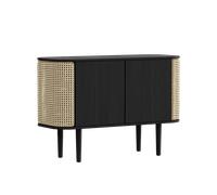 Umage Credenza Nero Rovere Nero/Canna Veneziana