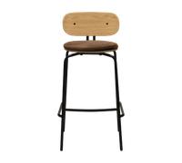 Umage Curious Sgabello da Bar Teddy Marrone/ Nero