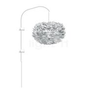Umage Eos Lampada da parete, telaio bianco/paralume grigio - ø35 cm