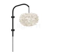 Umage Eos Lampada da parete, telaio nero/paralume bianco - ø35 cm