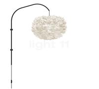 Umage Eos Lampada da parete, telaio nero/paralume bianco - ø45 cm