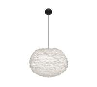 Umage Eos Lampadario Grande Bianco con Rosone di Cannone in Nero