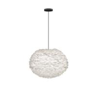 Umage Eos Lampadario Grande Bianco con Rosone Piatto in Nero