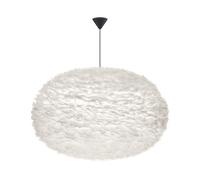 Umage Eos Lampadario XXL Bianco con Rosone A Cono in Nero