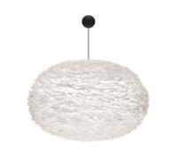 Umage Eos Lampadario XXL Bianco con Rosone A Palla di Cannone in Nero