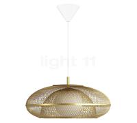 Umage Faraday Lampada a sospensione, rosone conico - rosone bianco/cavo bianco - ø45 cm