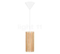 Umage Komorebi Lampada a sospensione, paralume rovere natura/cavo bianco - 11 cm - rotondo