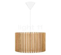 Umage Komorebi Lampada a sospensione, paralume rovere natura/cavo bianco - 45 cm - rotondo