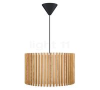 Umage Komorebi Lampada a sospensione, paralume rovere natura/cavo nero - 45 cm - rotondo