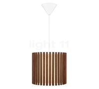 Umage Komorebi Lampada a sospensione, paralume rovere scuro/cavo bianco - 30 cm - rotondo