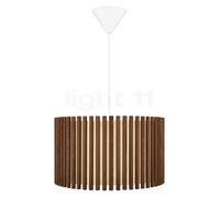 Umage Komorebi Lampada a sospensione, paralume rovere scuro/cavo bianco - 45 cm - rotondo