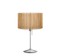 Umage Komorebi Santé Lampada da tavolo, paralume rovere natura/piede acciaio - 45 cm - rotondo