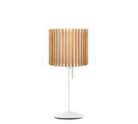 Umage Komorebi Santé Lampada da tavolo, paralume rovere natura/piede bianco - 30 cm - rotondo