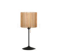 Umage Komorebi Santé Lampada da tavolo, paralume rovere natura/piede nero - 30 cm - rotondo