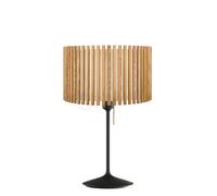 Umage Komorebi Santé Lampada da tavolo, paralume rovere natura/piede nero - 45 cm - rotondo
