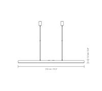 Lampadario Umage Hazel Branch 150 Nero/ Acciaio