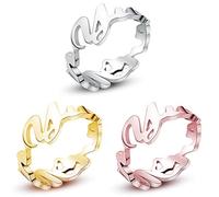 UMAGICBOX Anello con nome personalizzato, anello impilabile, regalo per la festa della mamma, gioielli per donne, compleanno, damigella d'onore, anniversario, Natale, amiche, mamme e nonne, Metallo