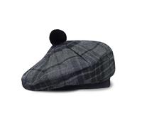 UMAM Cappello Tradizionale Scozzese Tam o' Shatner in Lana acrilica Tammy Cappello Piatto Cofano Kilt Molti Tartan, Orologio Grigio Notte 021tcp, L