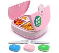 Umami Bento Lunch Box per Bambini con Compartimenti e Posate - Impermeabile, Porta Pranzo Durevole con Comparti, senza BPA, Schiscetta pranzo Microonde Compatibile