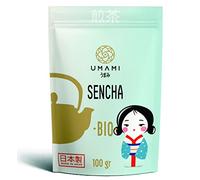 Umami Tè Verde Sencha Giapponese BIO - 100g Qualità Premium - Coltivato in Giappone - Agricoltura Sostenibile - Esperienza Generazionale - Prodotto a Uji - Gusto Autentico