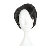 Umani Capelli Parrucche per Donne 12" Nero Parrucche con Parrucca Cuffia 150 g