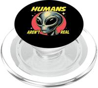 Umani divertenti non sono un vero UFO alieno carino PopSockets PopGrip per MagSafe