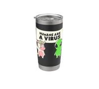 Umani e un virus Alien & Cow Cute Buddies Banner EduEly Bicchiere termico in acciaio inox doppia parete