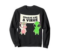 Umani e Un Virus Alien & Cow Cute Buddies Banner EduEly Felpa