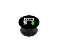 Umani e un virus Alien & Cow Cute Buddies Banner EduEly PopSockets PopGrip Adesivo