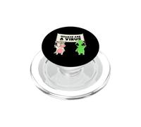 Umani e un virus Alien & Cow Cute Buddies Banner EduEly PopSockets PopGrip per MagSafe