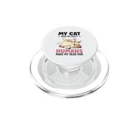 Umani Make My Head Hur Upside Down Cute Kitty Cartoon Cat PopSockets PopGrip per MagSafe